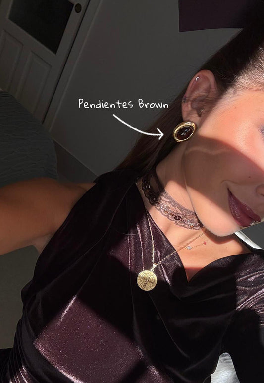 Pendientes Brown